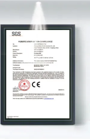 SGS CE Сертификат
